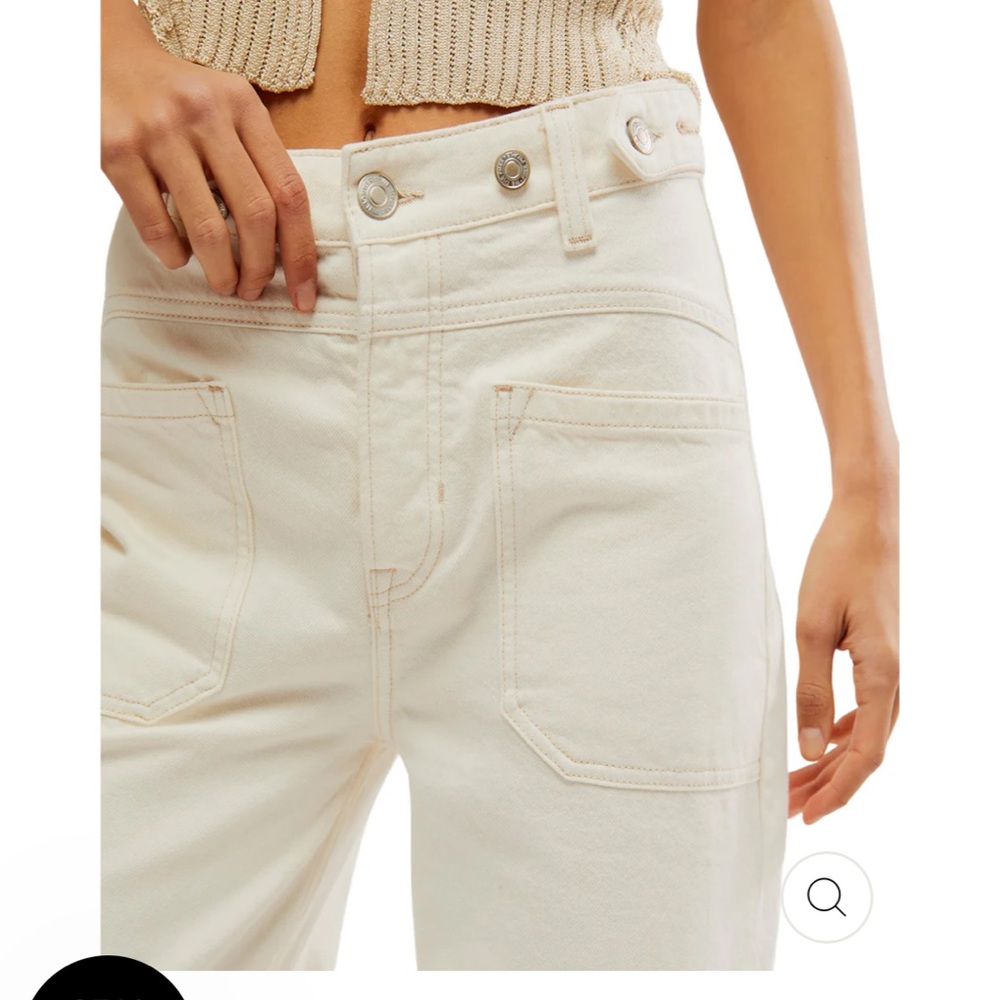 Free People We The Free Palmer Cuffed Jeans - Picture 3 of 9